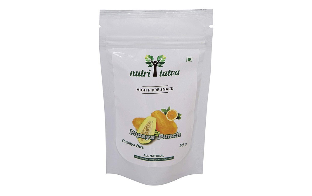 Nutritatva Papaya Punch, Papaya Bits   Pack  50 grams
